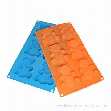 Awesome teddy bear silicone chocolate molds